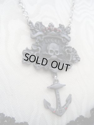 画像3: SALE!! LUCKY-13 SKULL＆ANCHOR JEWELRY　（ラッキー１３スカル＆アンカーペンダント）