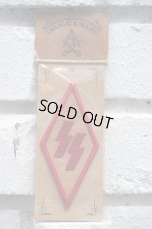 画像1: SS PATCH Rhombus REDK（バイカーワッペン・ひし形ワッペン・ナチス親衛隊SS）