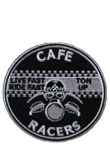 CAFE RACERS TON-UP ROUND PATCH（カフェレーサー・サークルワッペン）