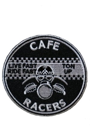 画像1: CAFE RACERS TON-UP ROUND PATCH（カフェレーサー・サークルワッペン）