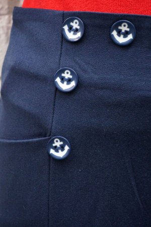 画像6: BANNED 40s SAILOR STYLE  FLARE TROUSERS（ヴィンテージセーラースタイル ハイウエスト・フレアーパンツ）