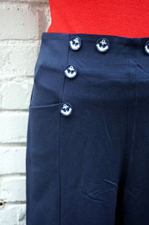 画像5: BANNED 40s SAILOR STYLE  FLARE TROUSERS（ヴィンテージセーラースタイル ハイウエスト・フレアーパンツ）