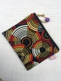 SMALL FABRIC POUCH RETRO PSYCHEDELIC PATTERN （70s サイケ柄ファブリック ポーチ）