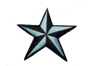 画像1: PATCH STAR LIGHT BLUE・トラディショナルスターワッペン・ライトブルー