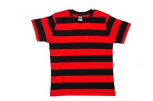 他の写真1: CABALLERO BORDER S/S T-SHIRT ボーダーTシャツ（黒×赤）