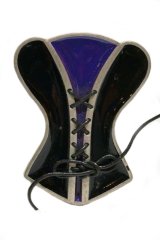 CORSET purple belt buckle(コルセット型ベルトバックル）