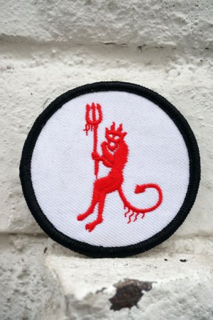 画像1: RED EVIL PATCH（レッドデビルワッペン）