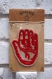 画像1: HAND PATCH RED【チェーンステッチ ハンド・ワッペン】 (1)