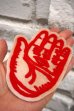 画像4: HAND PATCH RED【チェーンステッチ ハンド・ワッペン】 (4)