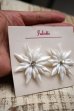 画像8: Vintage White diamante flower Clip on earrings （ヴィンテージ ディアマンテフラワー イヤリング） (8)
