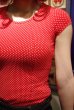 画像3: COLLECTIF ALICE MINI POLKA DOT T-SHIRT RED（コレクティフ　ミニドットTシャツ・レッド）