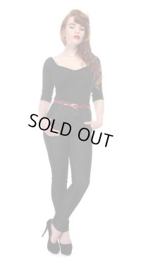 COLLECTIF Rebel Kate HighWaist Denim Jeans  Black (ハイウエスト スリムジーンズ）