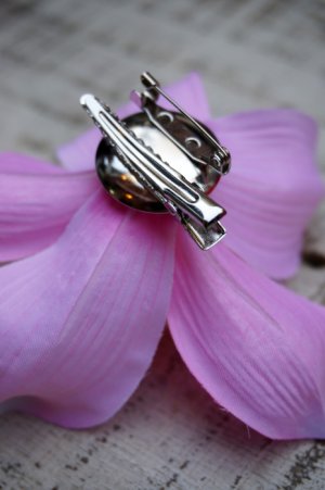 画像4: PIN-UP HAIR CLIP ORCHID PINK（フラワーヘアクリップ・ピンク ロカビリー ピンナップ）