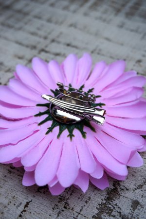 画像4: PIN-UP HAIR CLIP GERBERA PINK（フラワーヘアークリップ ガーベラ  ピンク ロカビリー ピンナップ）