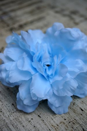 画像3: PIN-UP HAIR CLIP CARNATION BLUE（フラワーヘアクリップ・ブルー ロカビリー ピンナップ）