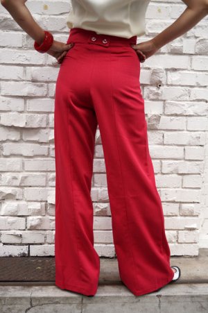 画像3: BANNED 40s SAILOR STYLE  FLARE TROUSERS　RED（40sヴィンテージスタイル セーラー フレアーパンツ）