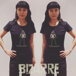 画像1: BIZARRE WOMAN BLACK S/S T-shirt