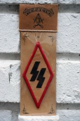 画像: SS PATCH Rhombus RED×BLACK（バイカーワッペン・ひし形ワッペン・ナチス親衛隊SS）