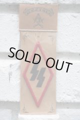 画像: SS PATCH Rhombus RED×BLACK（バイカーワッペン・ひし形ワッペン・ナチス親衛隊SS）