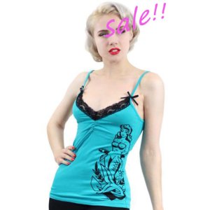 画像: SOURPUSS　SCORNED CAMI TANKTOP（サーパスクロージング ブルーキャミソール）