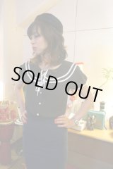 画像: VOODOO VIXEN RETRO BLOUSE BLACK （ヴードゥーヴィクセン・レトロ パフスリーヴ・ブラウス）