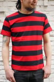 画像1: CABALLERO BORDER S/S T-SHIRT ボーダーTシャツ（黒×赤）