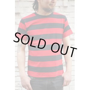 画像: CABALLERO BORDER S/S T-SHIRT ボーダーTシャツ（黒×赤）