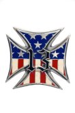 画像1: LUCKY-13　USA CROSS Belt buckles・ラッキー13 アメリカンクロス ベルトバックル