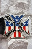 画像2: LUCKY-13　USA CROSS Belt buckles・ラッキー13 アメリカンクロス ベルトバックル