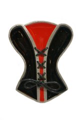 画像: CORSET Red belt buckle(コルセット型ベルトバックル）