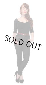 画像: COLLECTIF Rebel Kate HighWaist Denim Jeans  Black (ハイウエスト スリムジーンズ）
