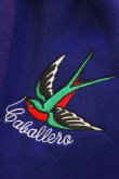 画像5: CABALLERO MUFFLER SWALLOW Dark blue （スワロー刺繍マフラー・ダークブルー）