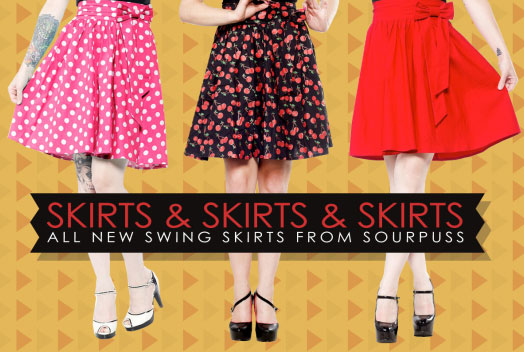 画像: LADY'S（パンツ・スカート）にアメリカSOURPUSSのフレアースカート,カプリパンツUPしました。