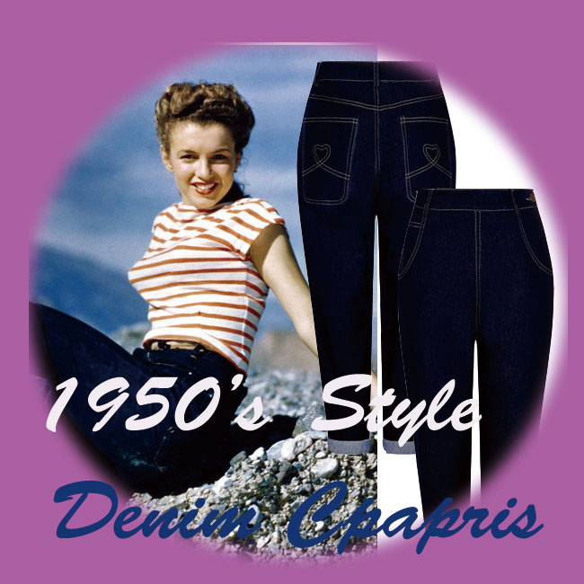 画像:  LADY'S > パンツ・スカートにイギリス入荷のデニム・カプリパンツUPしました。