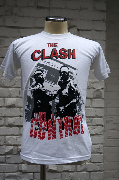 THE CLASH　Short Sleeve T-shirt Out Of Conrol（ザ・クラッシュ80s リプロ・ツアーTシャツ）