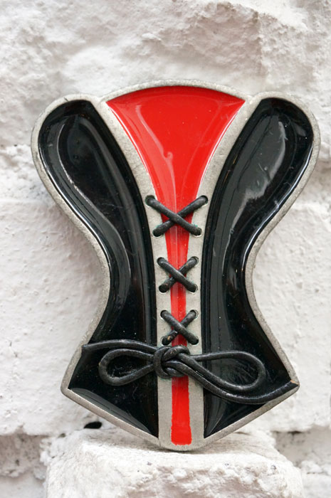 画像: CORSET Red belt buckle(コルセット型ベルトバックル）
