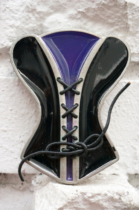 画像: CORSET purple belt buckle(コルセット型ベルトバックル）
