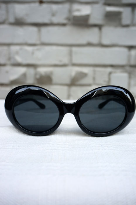 画像: TOMMYGUN 60s・70ｓ・90ｓ ROUND FRAME SUNGLASSES BLACK （レトロ・サイケ 丸フレームサングラス）